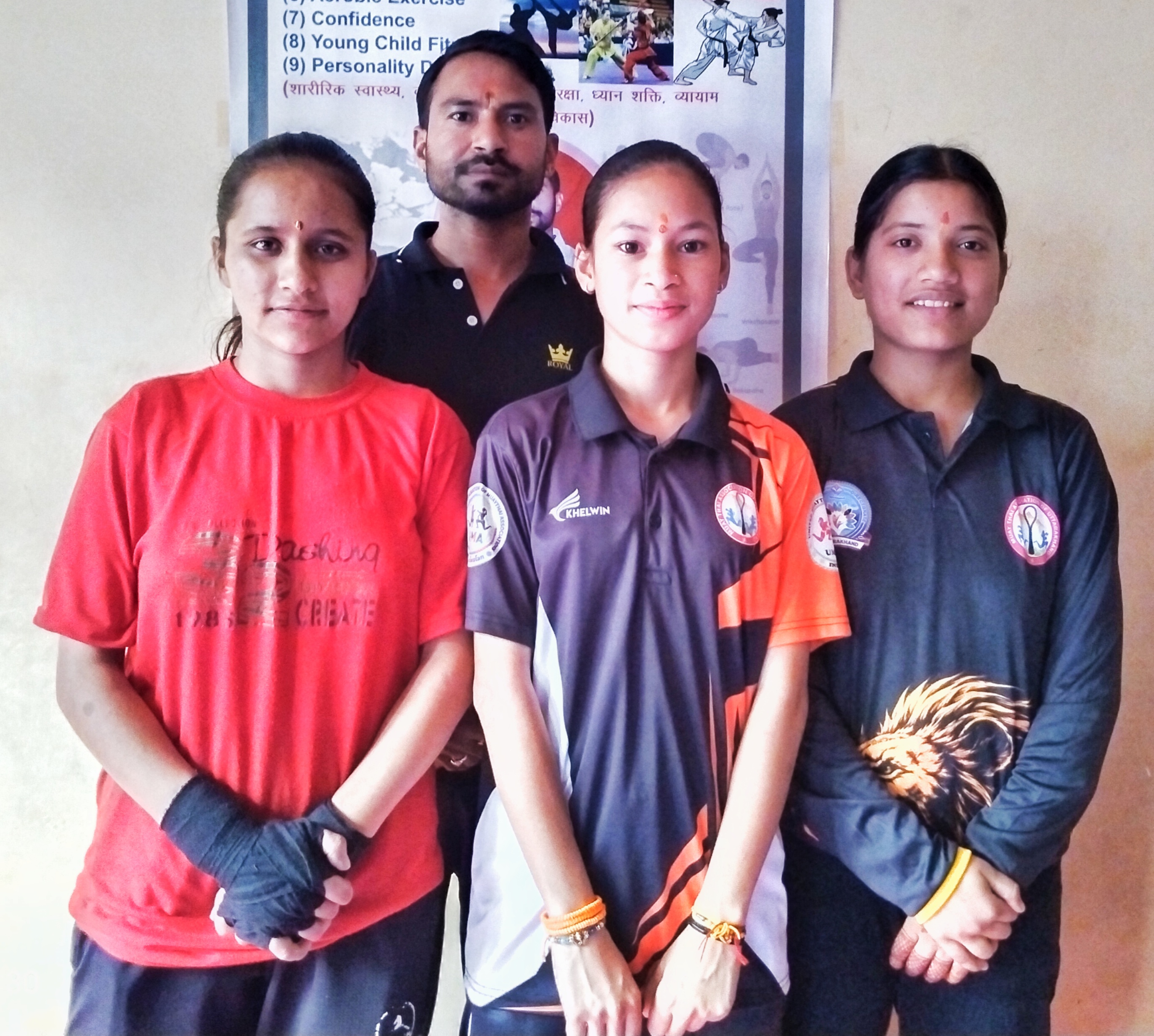 अल्मोड़ा की तीन मुए-थाई खिलाड़ियों का मुख्यमंत्री प्रोत्साहन खिलाड़ी उन्नयन छात्रवृत्ति के लिए चयन