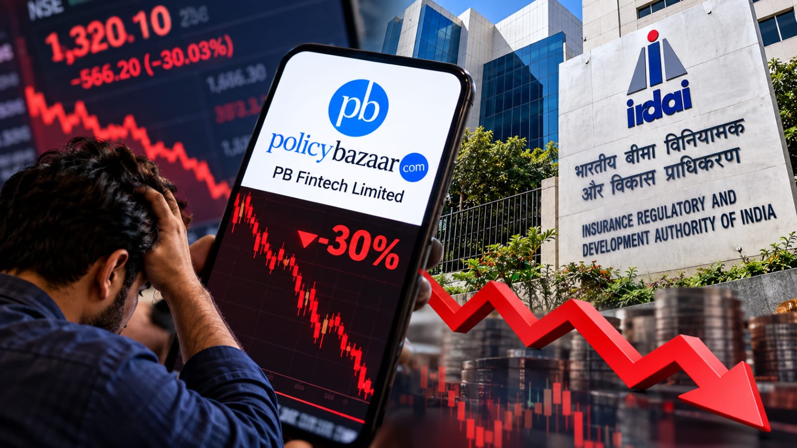 PB Fintech Share Crash: IRDAI के ड्राफ्ट से क्यों टूटा Policybazaar की पैरेंट कंपनी का शेयर?