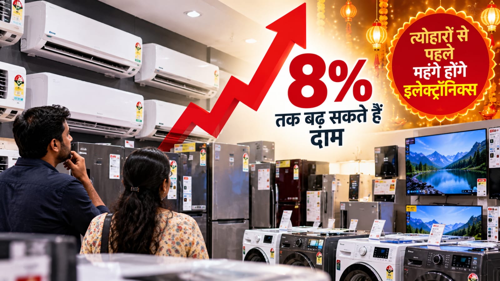 1 अक्टूबर से महंगे हो सकते हैं AC, TV और घरेलू उपकरण, 8% तक बढ़ने की संभावना