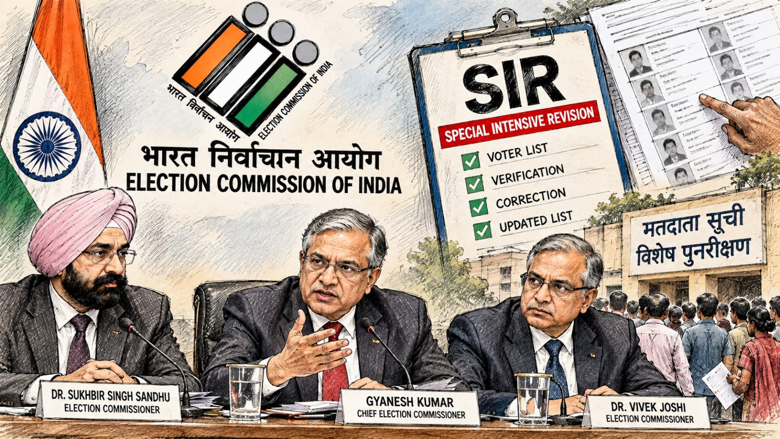 SIR विवाद के बीच चुनाव आयोग की बैठक, सभी प्रमुख फैसलों को सर्वसम्मति से मंजूरी का दावा
