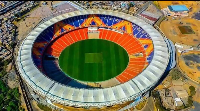 विजय हजारे ट्रॉफी के दौरान भारतीय घरेलू क्रिकेट स्टेडियम का दृश्य