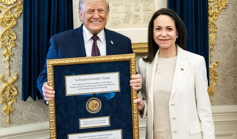 Maria Corina Machado Arrives at White House for Talks
