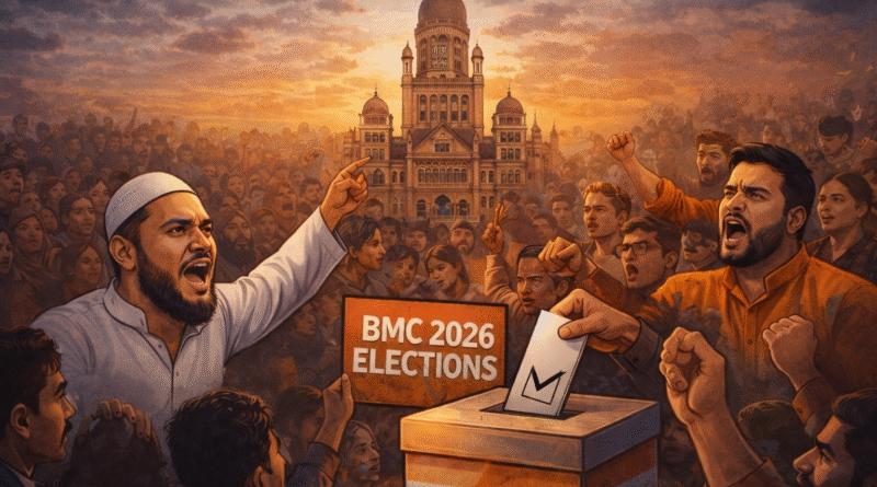 मुंबई BMC चुनाव 2026 का प्रतीकात्मक राजनीतिक समाचार चित्र
