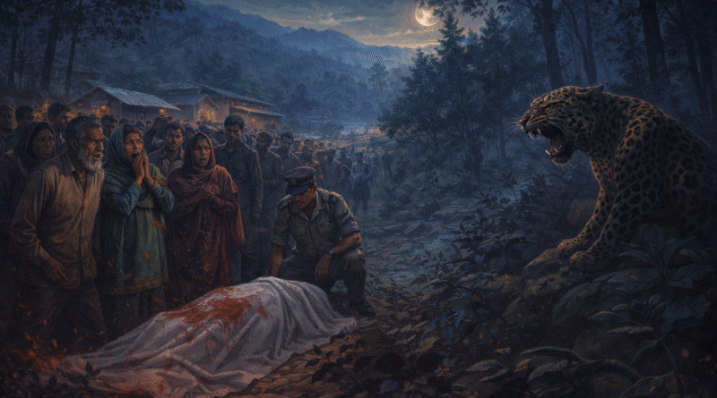 नैनीताल के धारी ब्लॉक में गुलदार हमले की प्रतीकात्मक तस्वीर