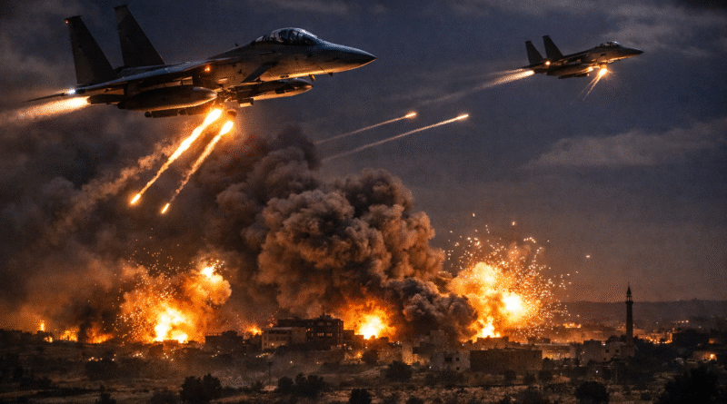 सीरिया में ISIL ठिकानों पर अमेरिकी हवाई हमलों को दर्शाता प्रतीकात्मक समाचार चित्र
