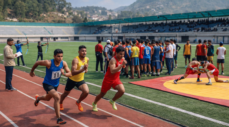 Sports Selection Trials at Almora Stadium