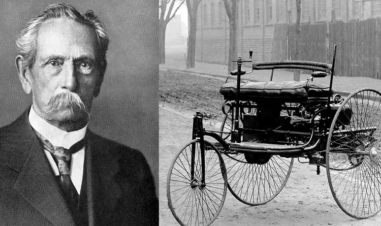 First petrol-powered automobile invented by Karl Benz in 1886