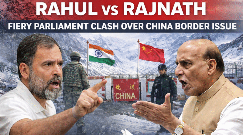 संसद में राजनाथ सिंह और राहुल गांधी के बीच राष्ट्रीय सुरक्षा v