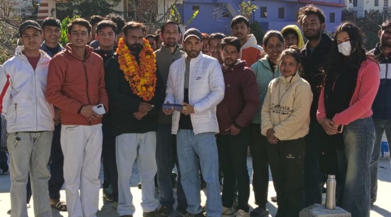 “BJP workers and student leaders gathered at the residence of SC Morcha president Sudhir Kumar for a welcome event.”