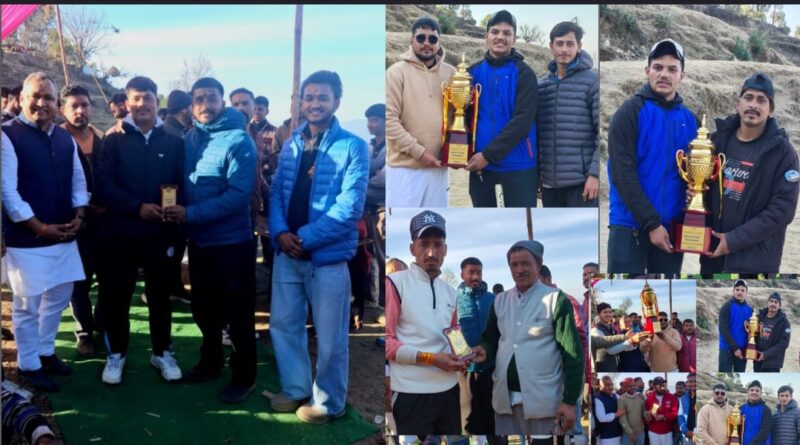 Alt Text: तोलि मैदान में खेले गए स्थानीय क्रिकेट फाइनल का दृश्य।