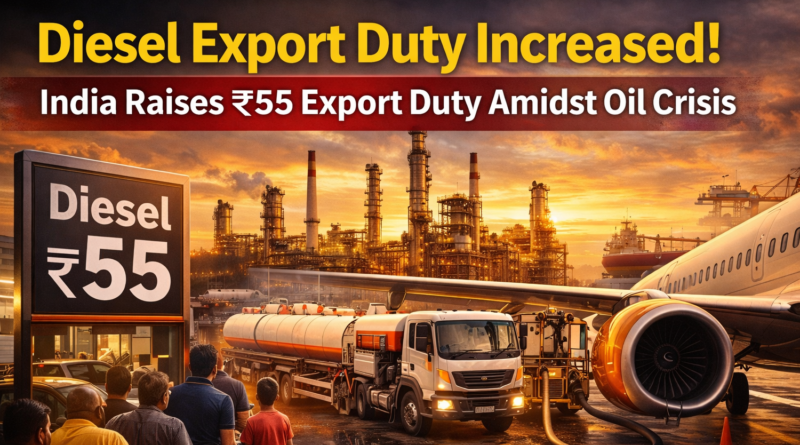 India diesel export duty increase impact on fuel prices petrol pump customers and oil refinery operations