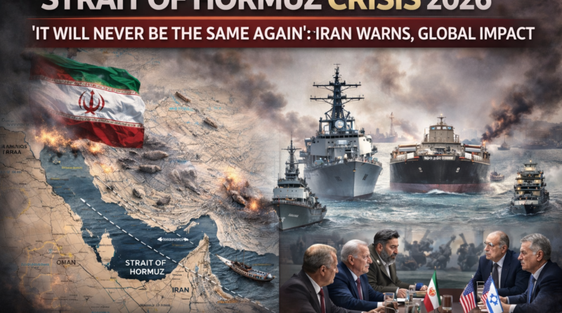 Hormuz जलडमरूमध्य में सैन्य तनाव